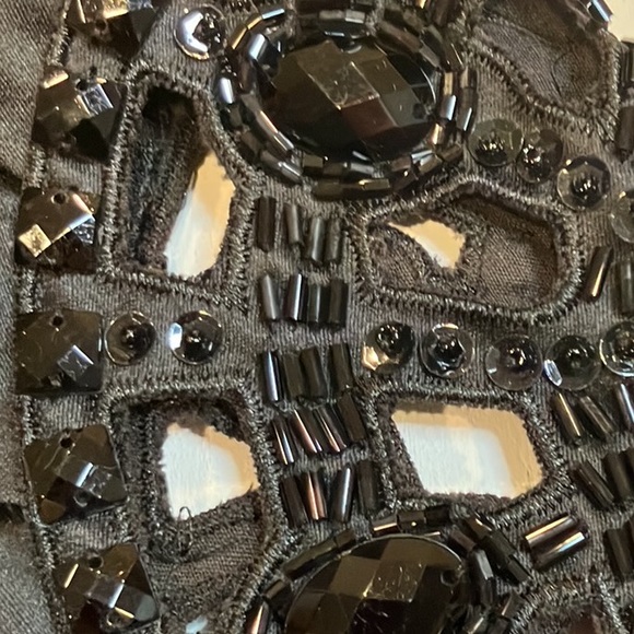 Urban Behavior | Black Satin Beaded Dress - Picture 11 of 11